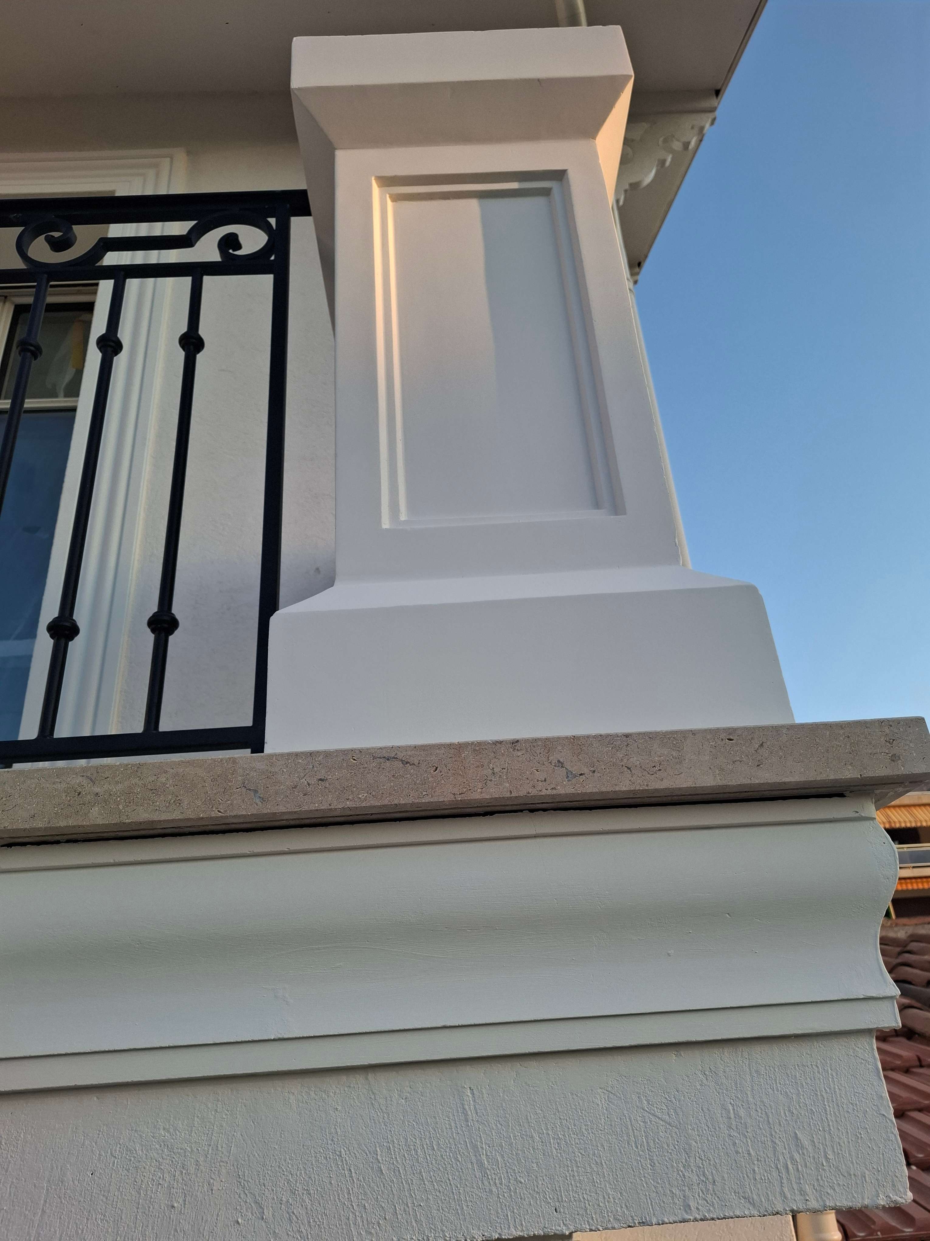 Balustre lissée